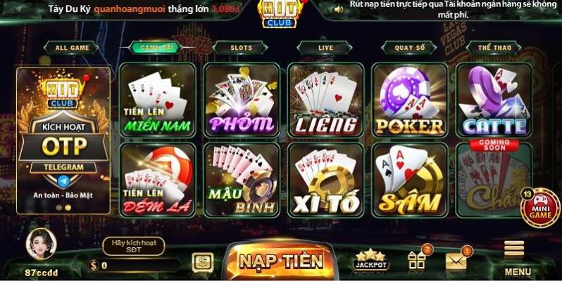 Casino online Hitclub đỉnh cao cho mọi người chơi